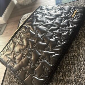 Black Quilted Star Pattern 15 inch laptop case